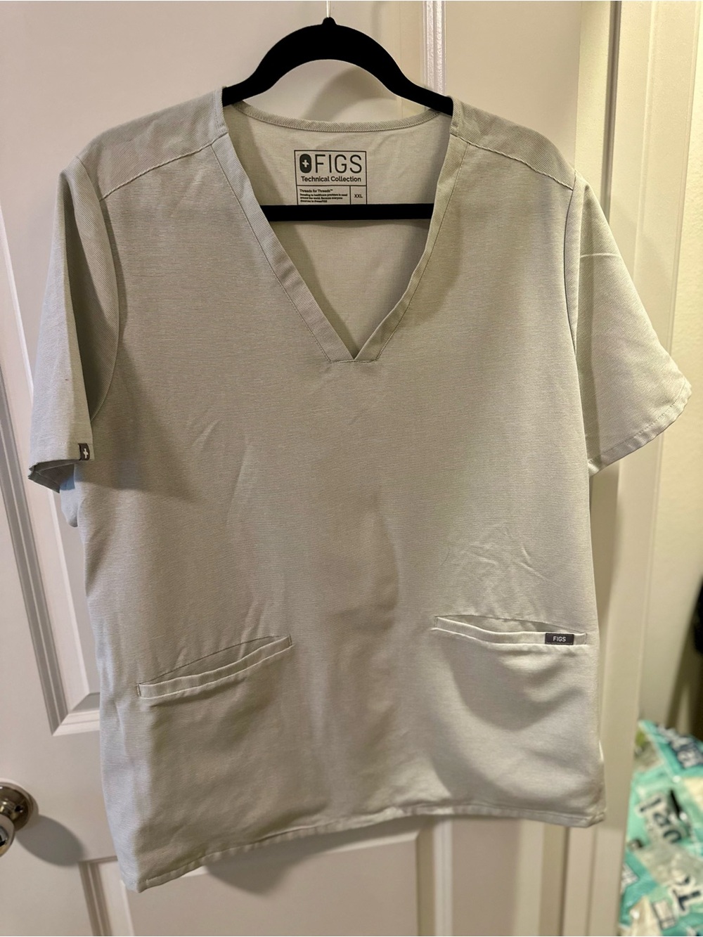 Figs Casma Space Grey Scrub Top 2XL